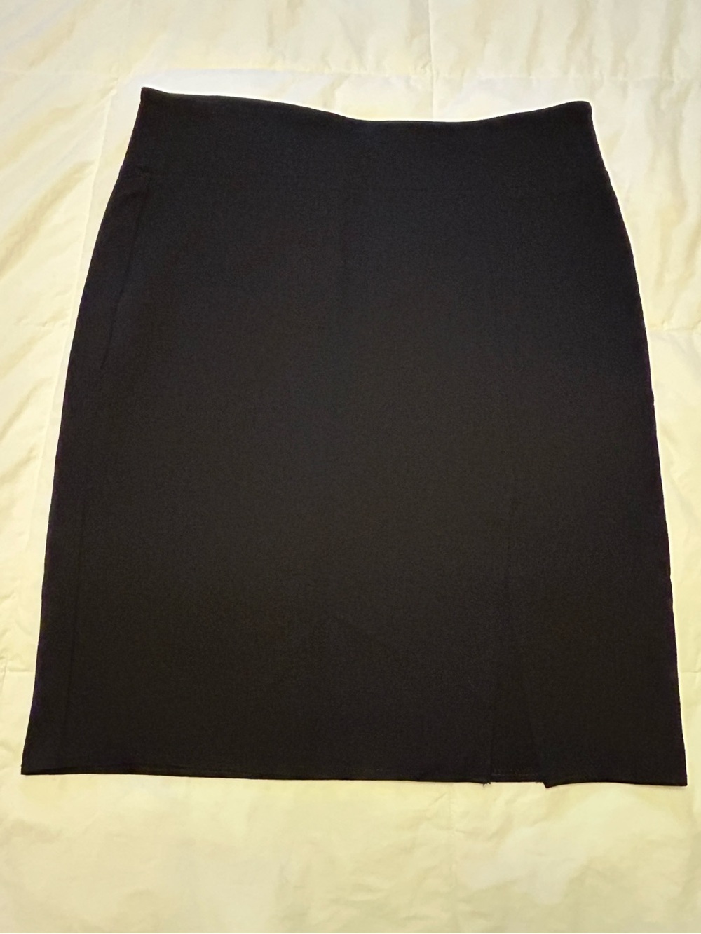 Worthington Black Knit PullOn Stretch Pencil Skirt Knee Length Womens L JCPenney